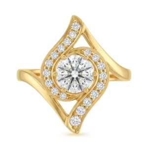 Celestial Diamond Swirl Ring
