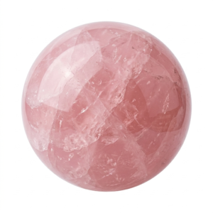 Natural Rose Quartz Crystal Sphere